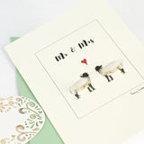 Norfolk Horn Sheep Mr & Mrs card