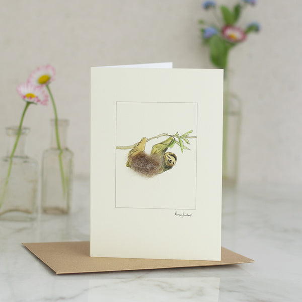 Sloth greetings card