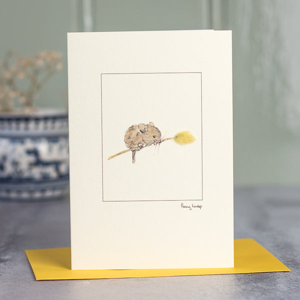 Vole greetings card