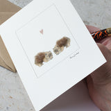 Wombats in love Card