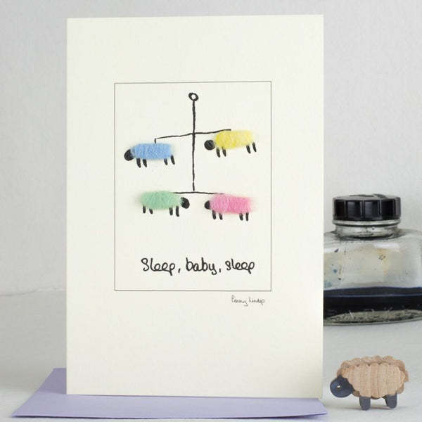New Baby Mobile greetings card