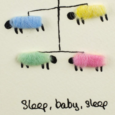New Baby Mobile greetings card