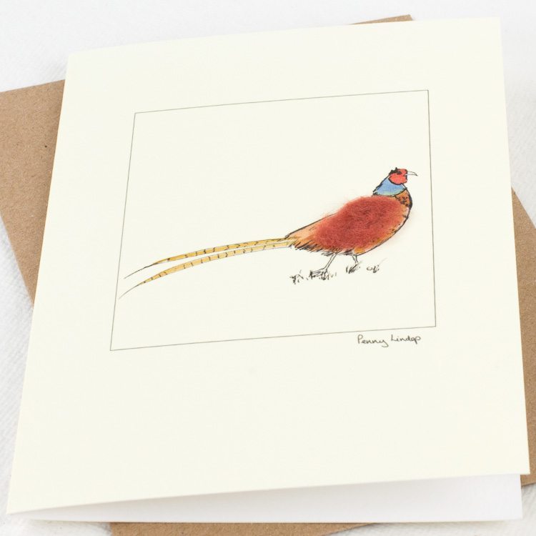 Pheasant greeetings card