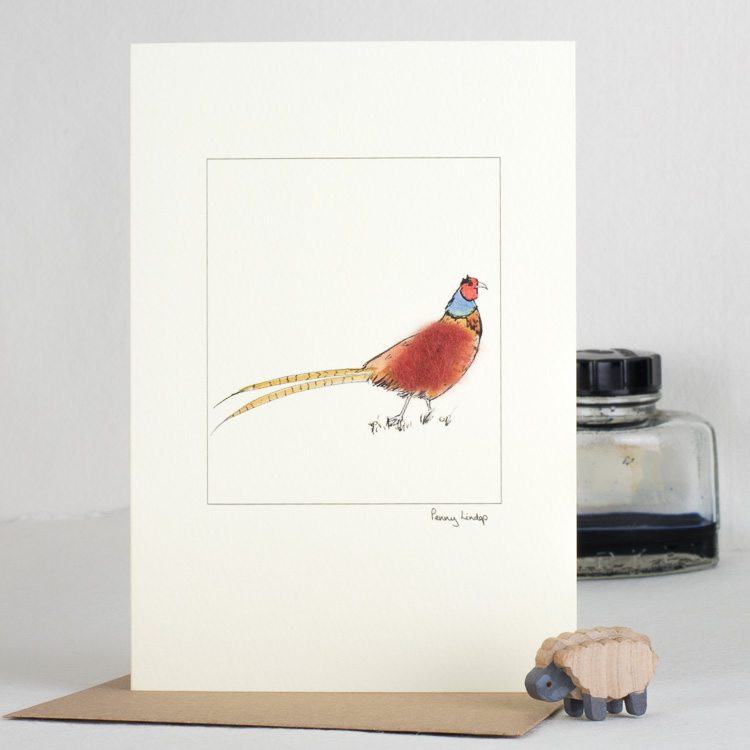 Pheasant greeetings card