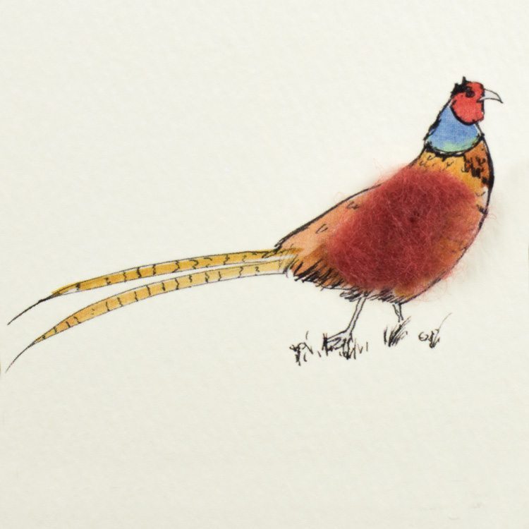 Pheasant greeetings card