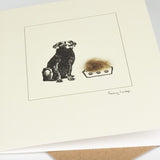 Black Labrador card