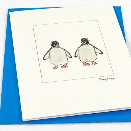 Two Penguins greetings card