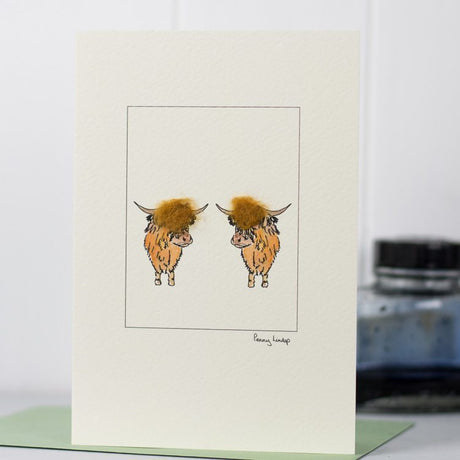 Highland Cows card
