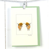 Highland Cows card