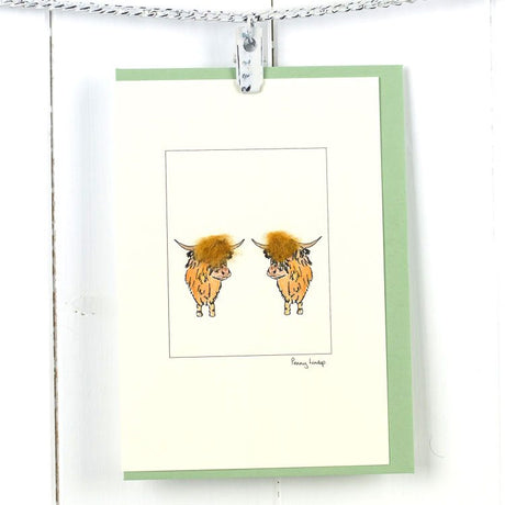 Highland Cows card