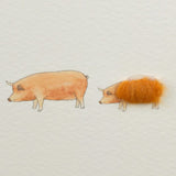 Tamworth Pigs greetings card