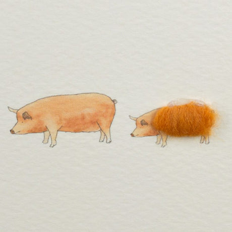 Tamworth Pigs greetings card