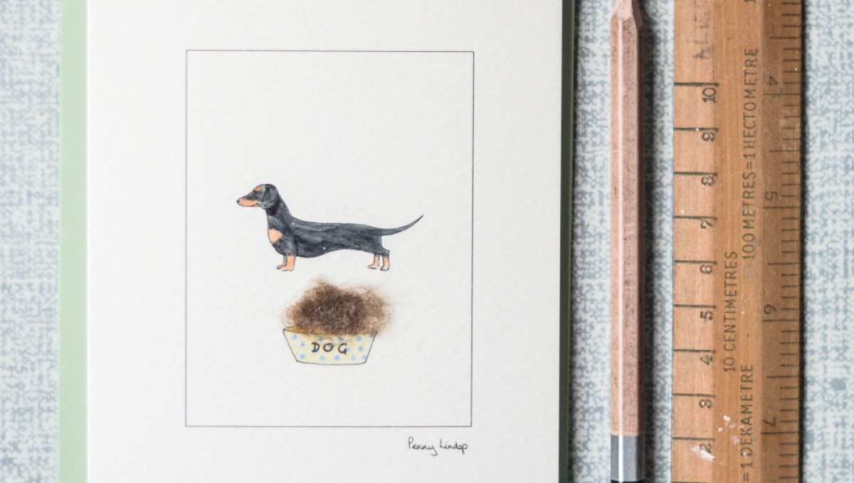 Black & Tan Dachshund Greetings Card