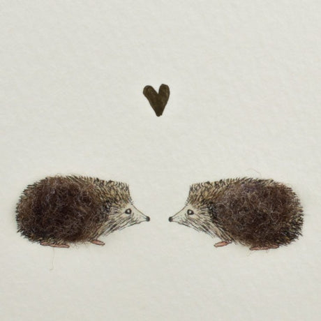 Hedgehogs in Love card