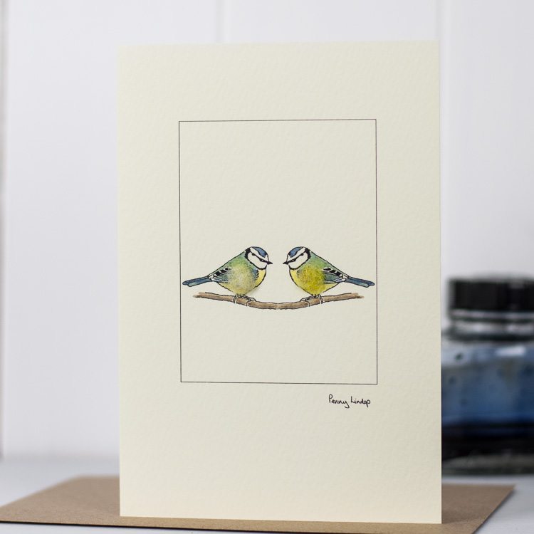 Blue Tits card