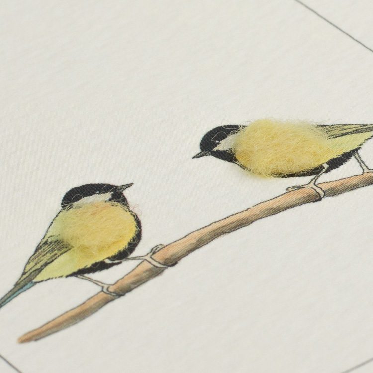 Great Tits greetings card