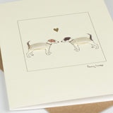 Jack Russells in Love greetings card