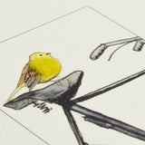 Yellowhammer & Bicycle Card