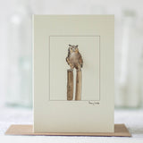 Eagle Owl greetings card