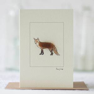 Fox greetings card