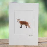 Fox greetings card