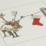 Reindeer & Stocking Christmas card