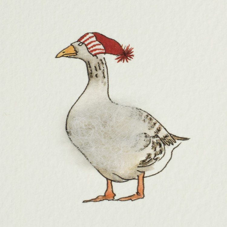 Goose Christmas card