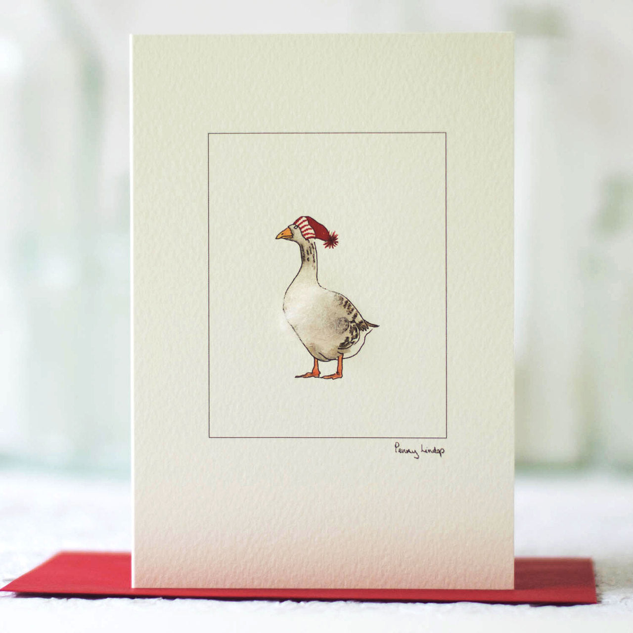 Goose Christmas card