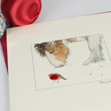 Horse & Robin Christmas card
