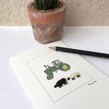 Sheep & John Deere Tractor card